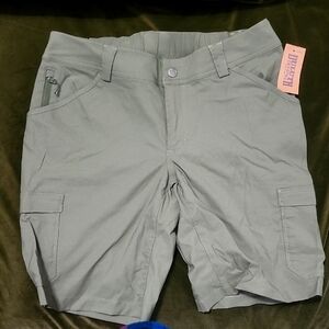 Women's Green Cargo Shorts